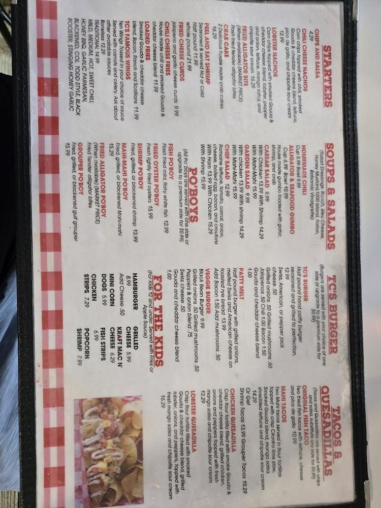 TC's Front Porch Menu image 1